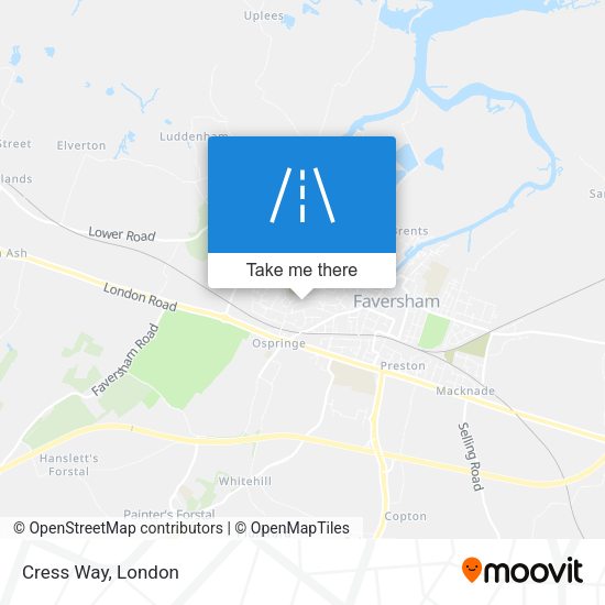 Cress Way map