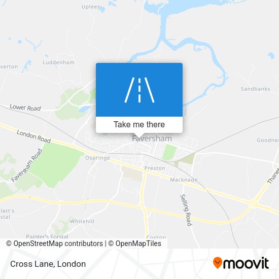 Cross Lane map