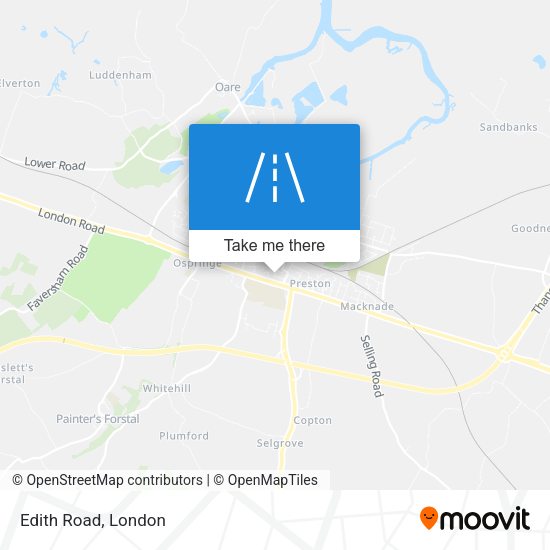 Edith Road map