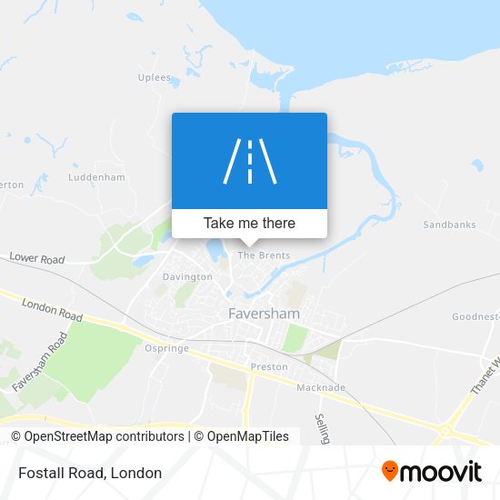 Fostall Road map