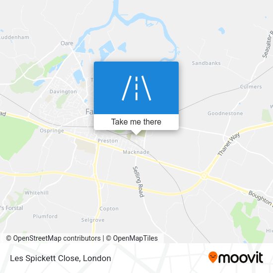 Les Spickett Close map