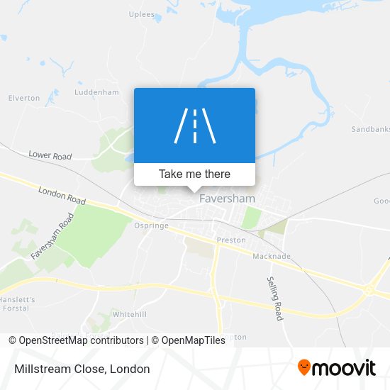 Millstream Close map