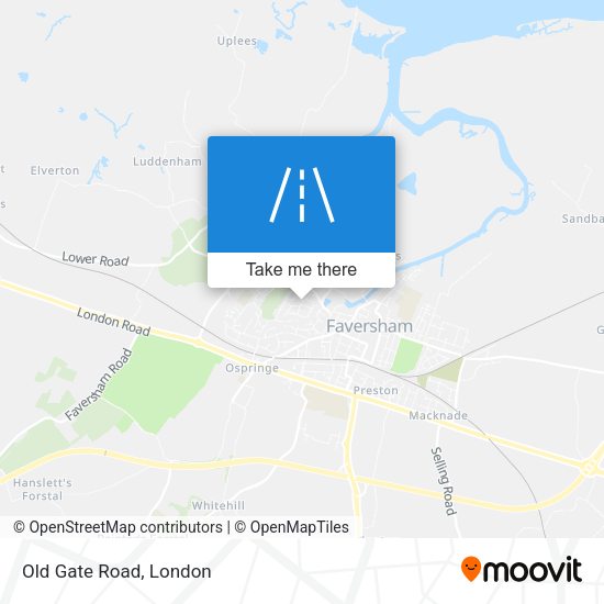Old Gate Road map