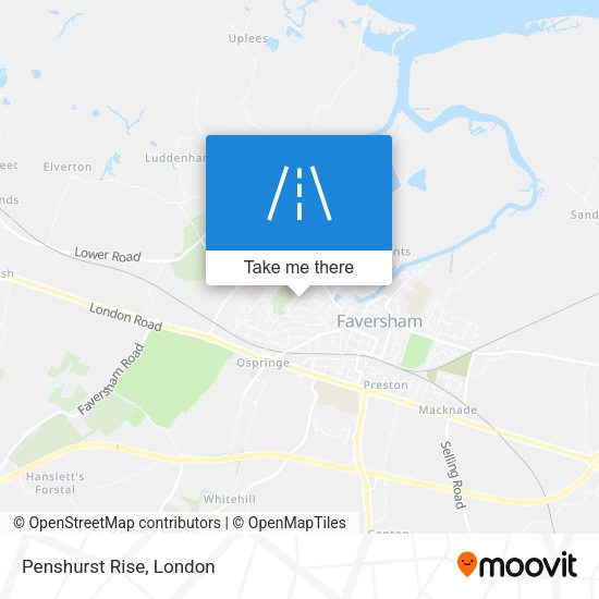 Penshurst Rise map