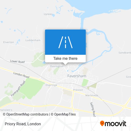 Priory Road map