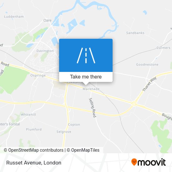 Russet Avenue map