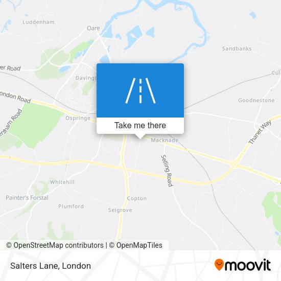 Salters Lane map
