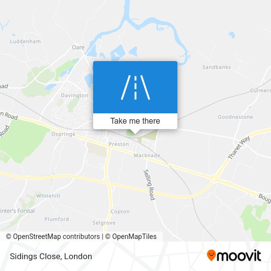 Sidings Close map
