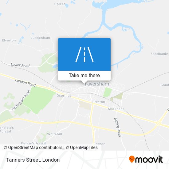 Tanners Street map