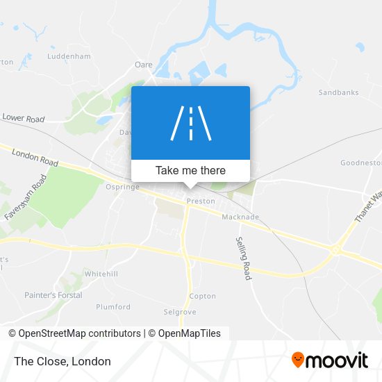 The Close map