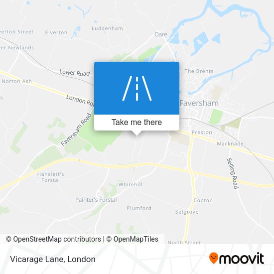 Vicarage Lane map