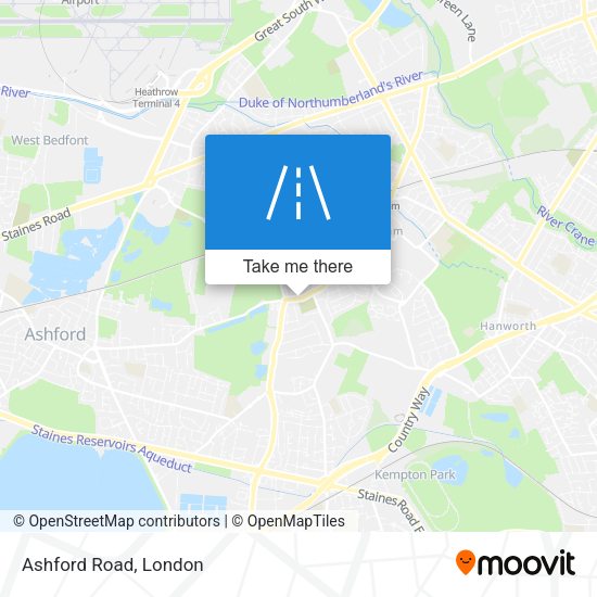 Ashford Road map