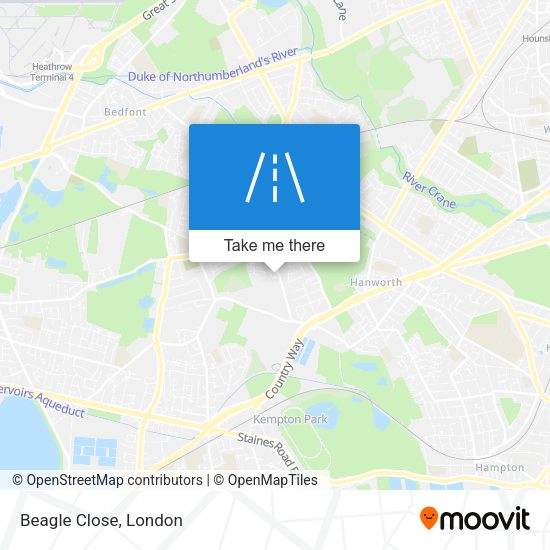 Beagle Close map