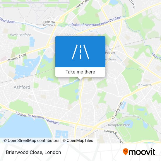Briarwood Close map