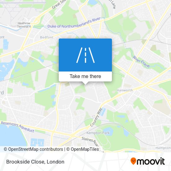 Brookside Close map