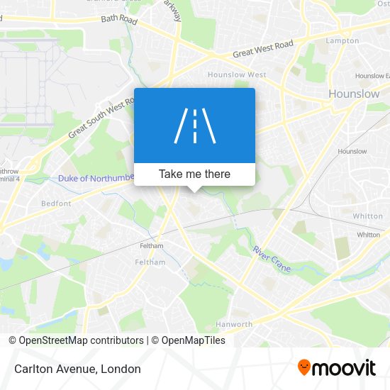 Carlton Avenue map