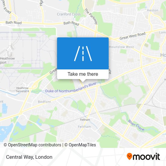 Central Way map