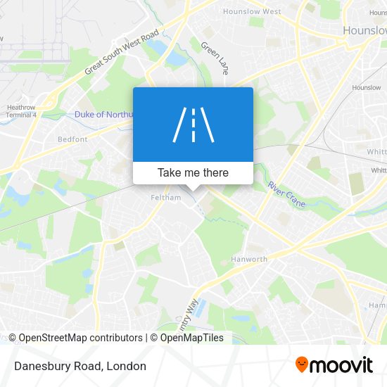 Danesbury Road map
