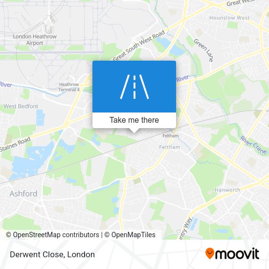Derwent Close map