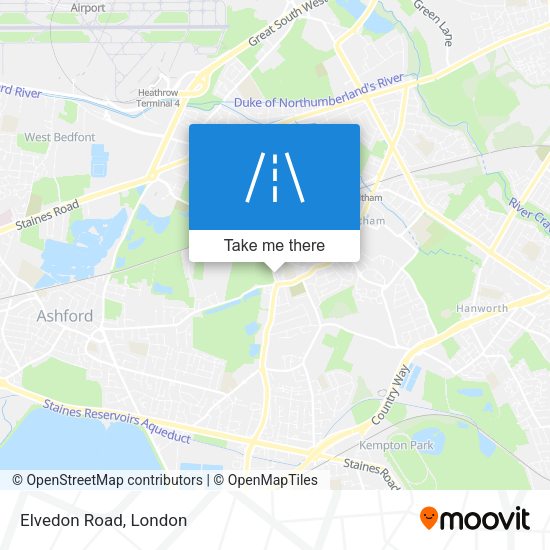 Elvedon Road map