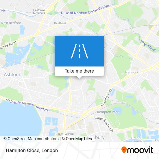 Hamilton Close map