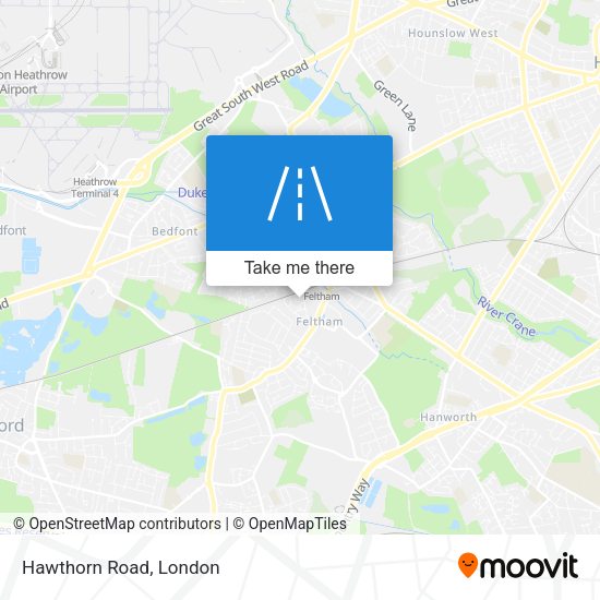 Hawthorn Road map