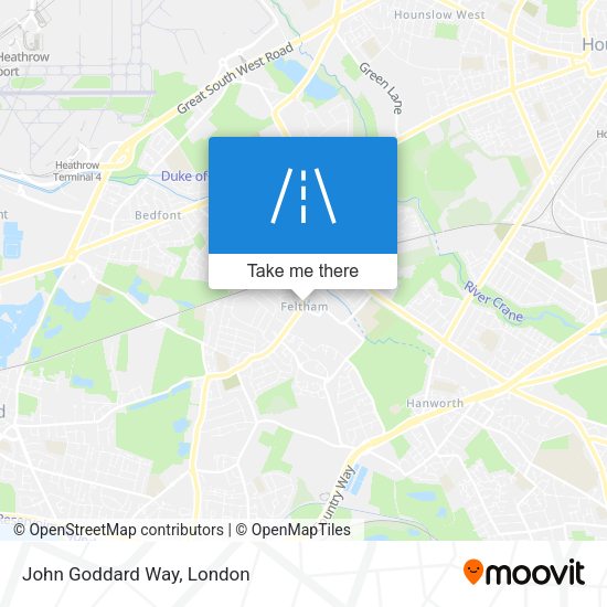 John Goddard Way map