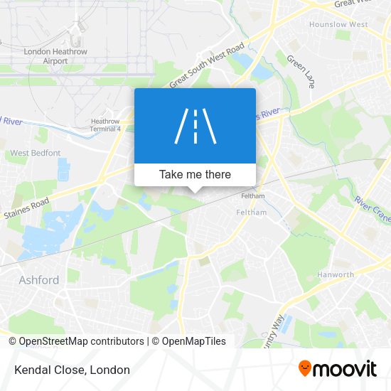 Kendal Close map