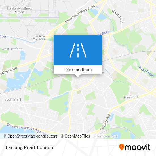 Lancing Road map
