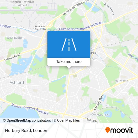 Norbury Road map