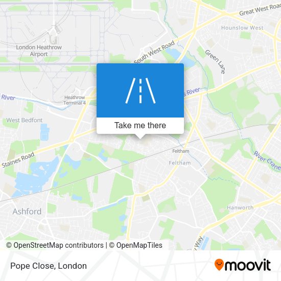 Pope Close map