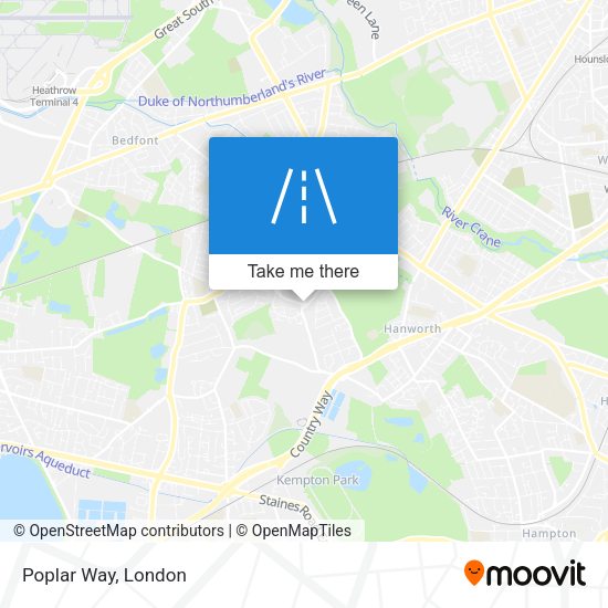 Poplar Way map