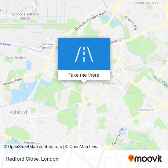 Redford Close map