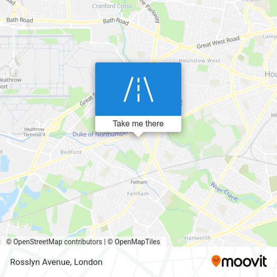 Rosslyn Avenue map