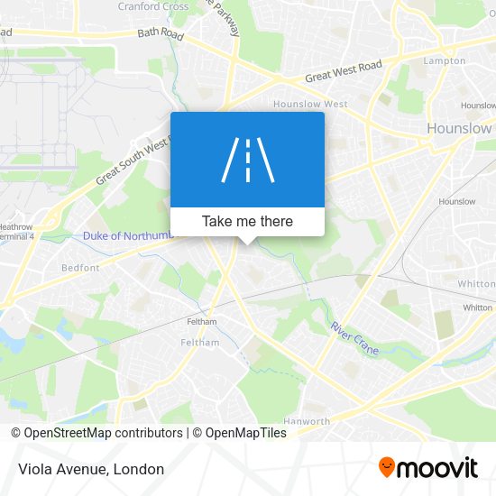 Viola Avenue map