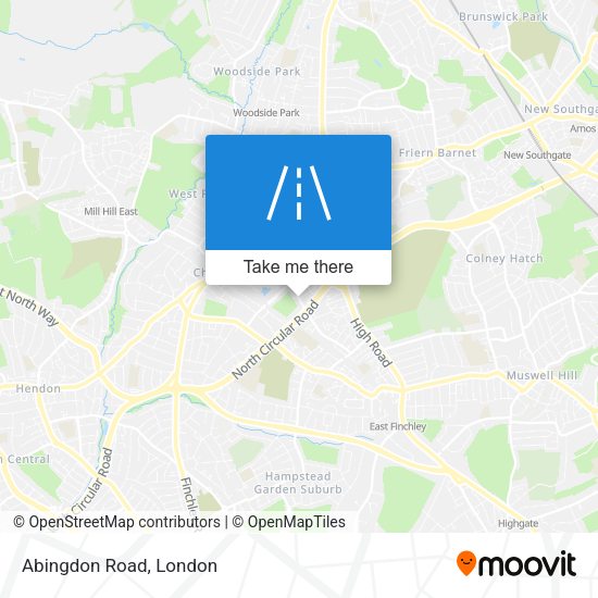 Abingdon Road map
