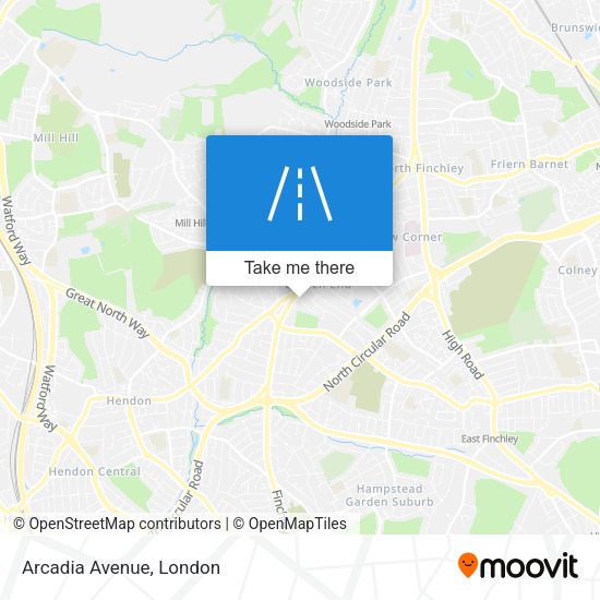 Arcadia Avenue map