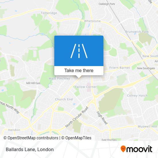 Ballards Lane map