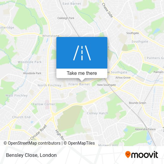 Bensley Close map