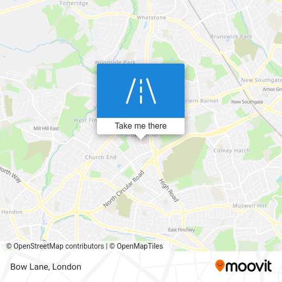 Bow Lane map