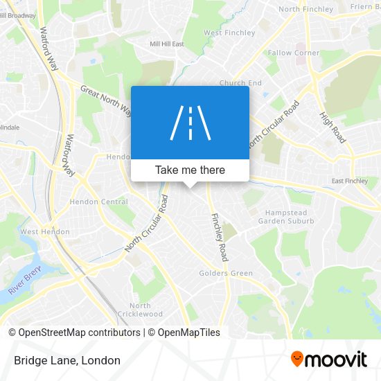 Bridge Lane map