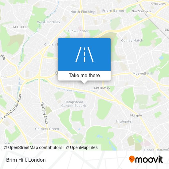 Brim Hill map
