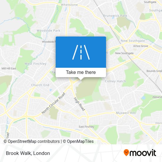 Brook Walk map