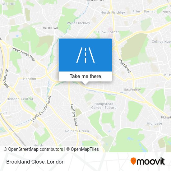 Brookland Close map