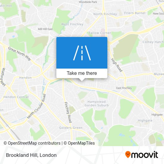 Brookland Hill map