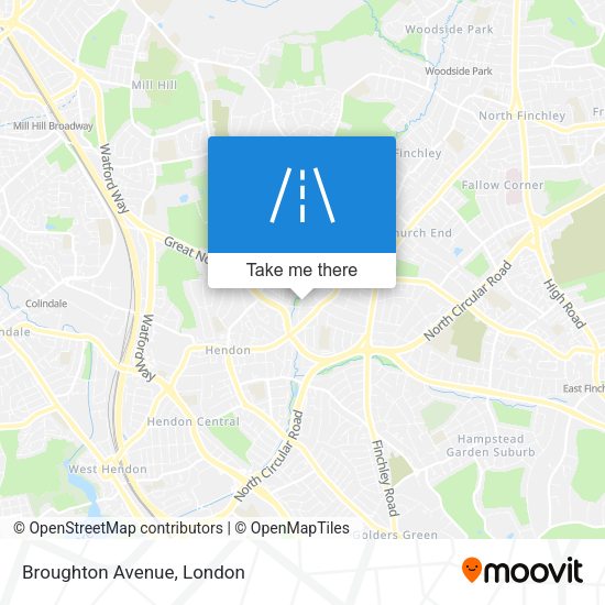 Broughton Avenue map