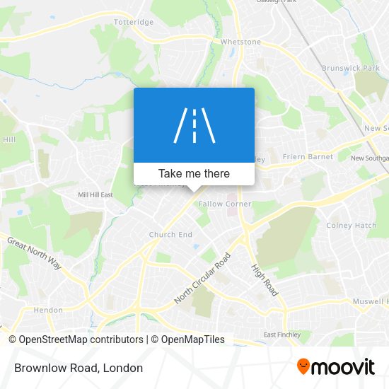 Brownlow Road map