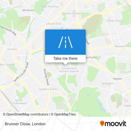 Brunner Close map