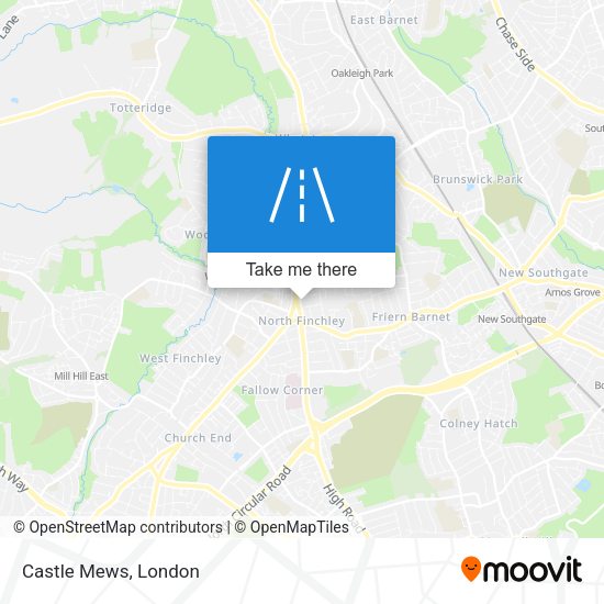 Castle Mews map