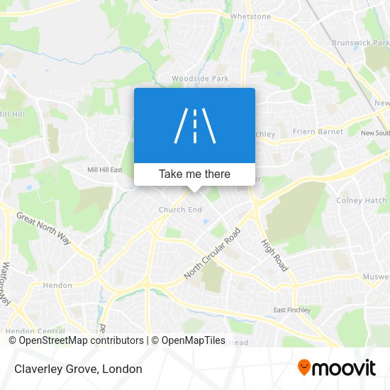 Claverley Grove map
